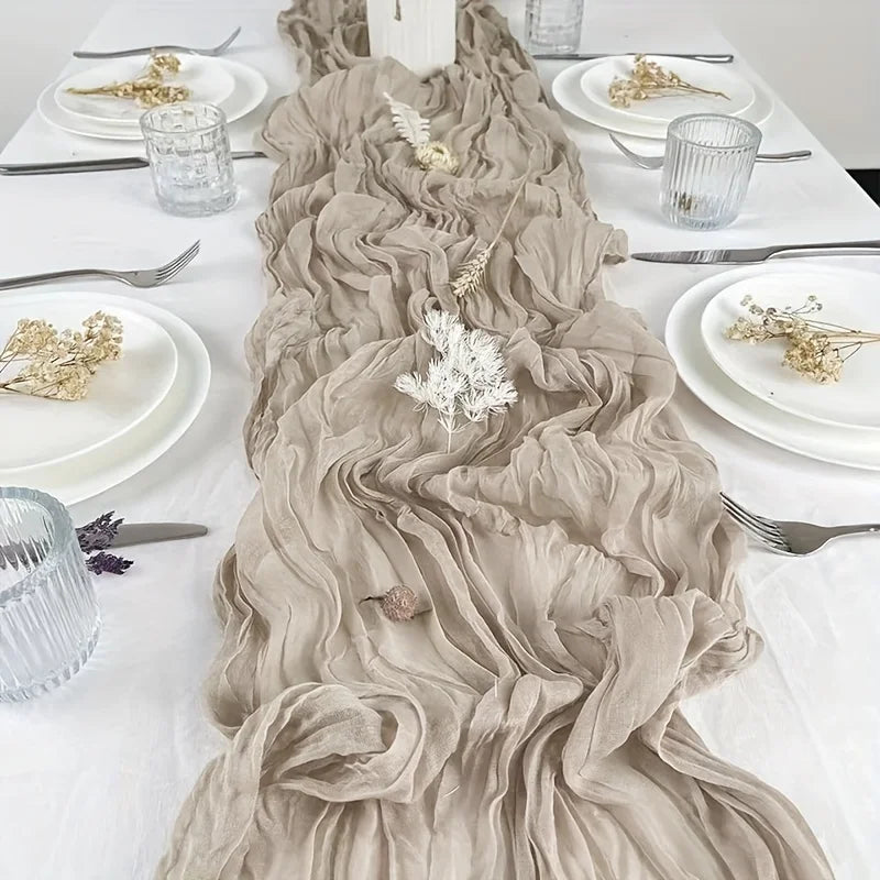 Party Crinkle Cloth Decorated Barry Yarn Fried Dough Twists Table Flag Qme