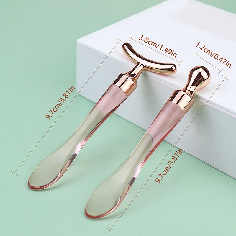 Metal Fishtail Face Massage Stick Anti Wrinkle Eye Cream Applicator Qme