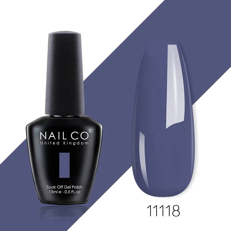 NAILCO 85 Colors Nail Gel UV LED Lacquer Manicure Varnish Hybrid Semi