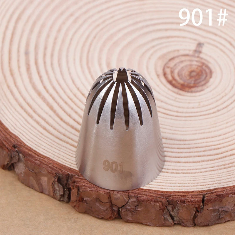 Stainless Steel Cake Decorating Tips Large Close Star Piping Nozzle Qme A