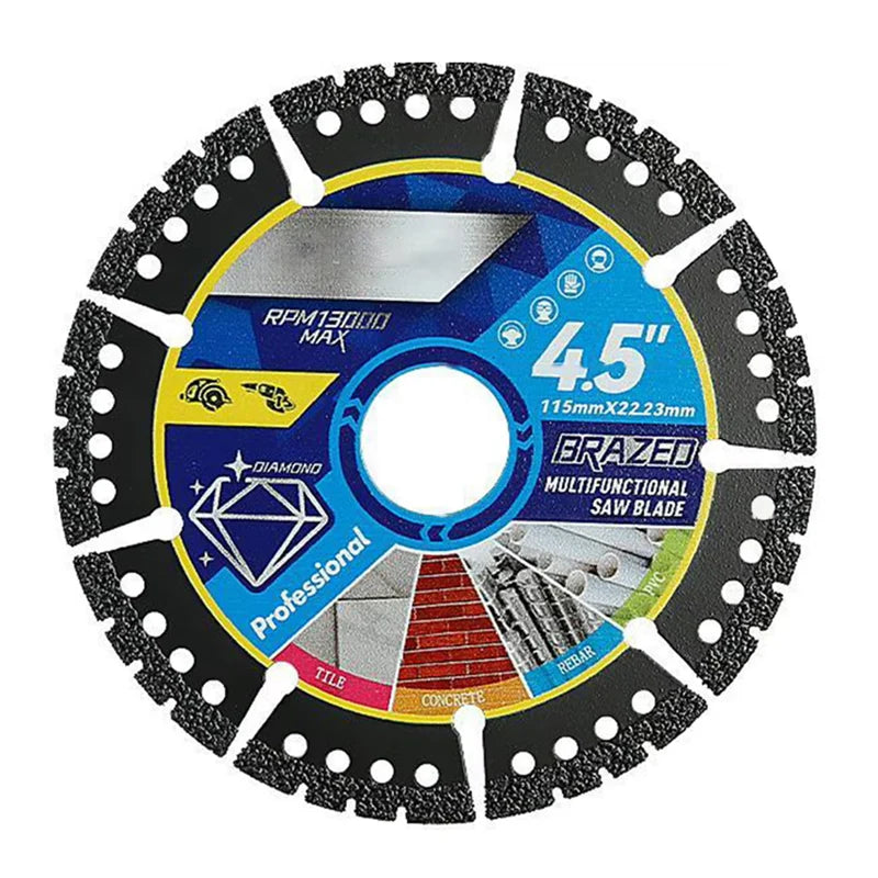 Multi Material Cutting Blades Metal Tile Stone Plastic Angle Grinder Saw Blades for Alloy Cast Iron Marble Tool Accessories Qme 1pc
