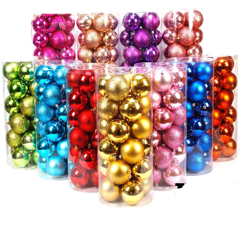 3CM Christmas Decoration Christmas Ball Hanging Xmas Tree Pendent Ornaments for Home Room Decor Navidad New Year 2026 Accessory Qme