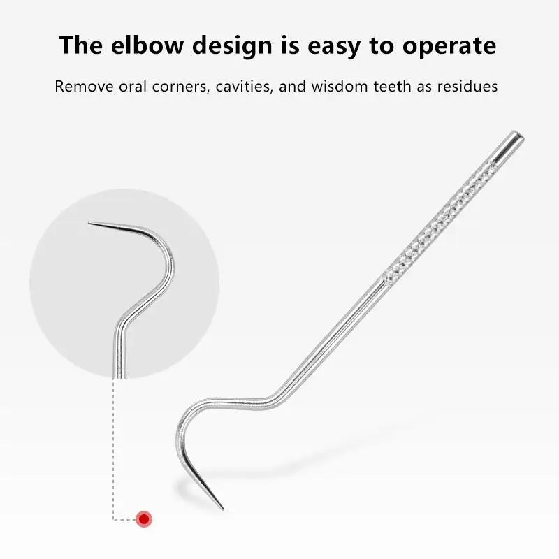 Metal Toothpicks Tooth Cleaningtool Storage Tube Stainless Steel Qme