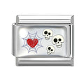New 2026 Design Halloween Cherry Bow Pumpkins Ghost Italian Charm Links Fit 9MM Stainless Steel Bracelet Jewelry DIY Making Gift Qme S 1