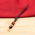 Lanyard Braided Rope Keychain DIY Xiangyun Keyring Sandalwood Pendant Qme 1PC