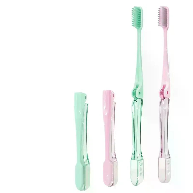 Travel Folding Toothbrush Portable Mini Soft Medium Bristles Qme