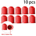 Car Motorcycles Bike Bicycle Universal Valve Cap Plastic Wheel Tire Qme Red