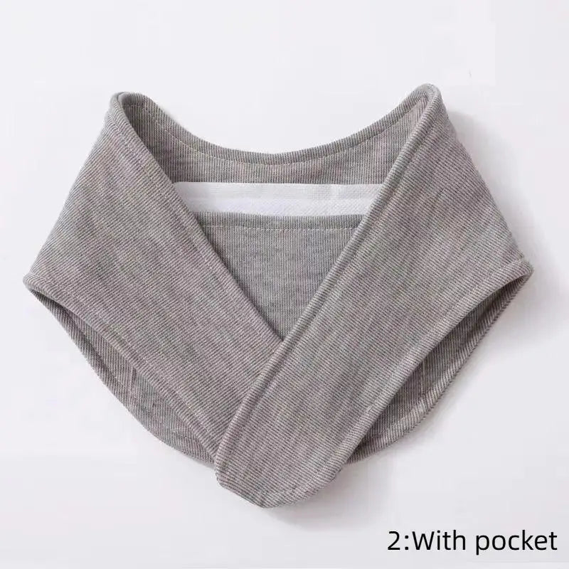 All-season Soft Scarf Warm Breathable Quick-drying Neck Warmer Pocket Qme GY2