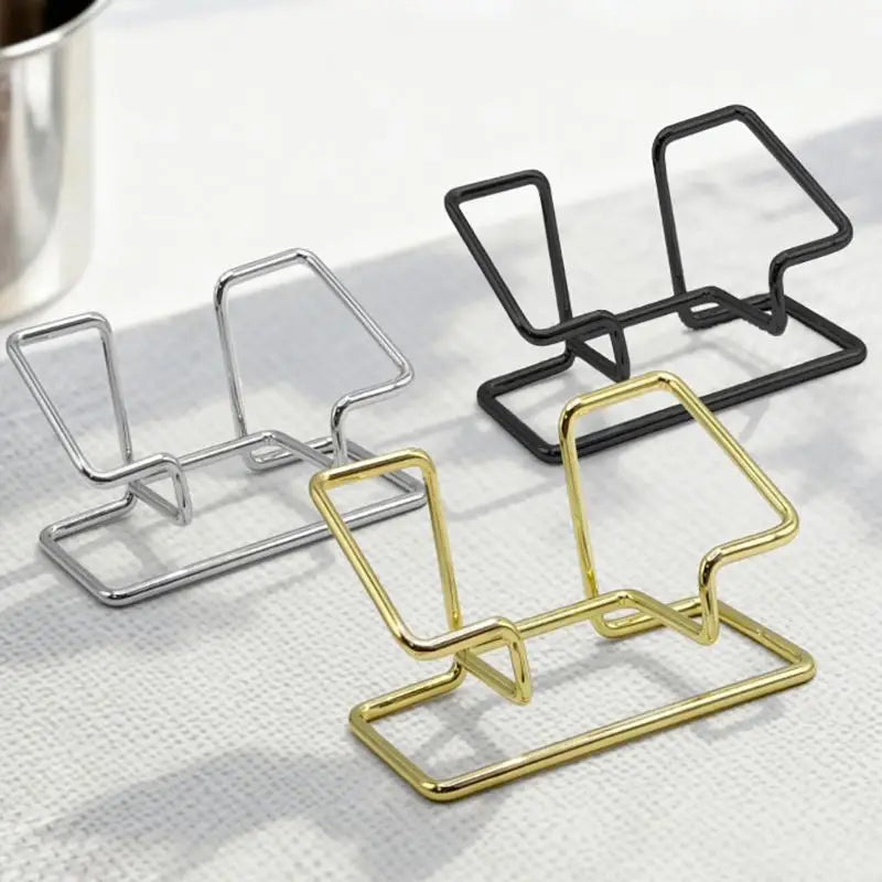 Desktop Business Card Holder Acrylic Dual Layer Stand Office Desk Qme
