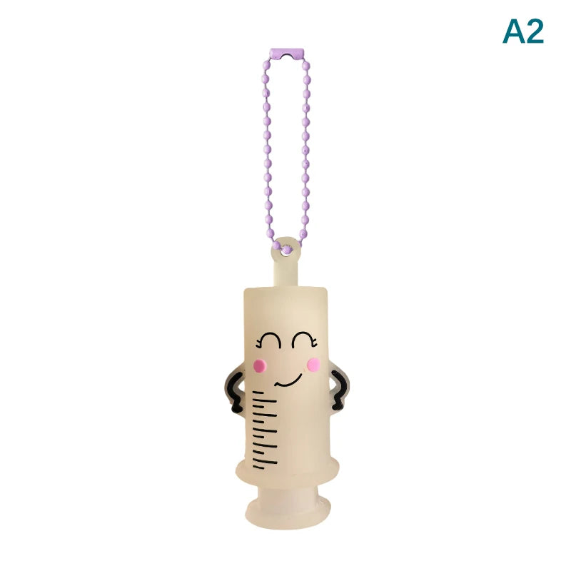 1Pc Ampoule Bottle Opener Keychain Syringe-Shaped Cutter Nurse Doctor Ampoule Bottle Opener Aid Medication Vial Breaker Tool. Qme A2