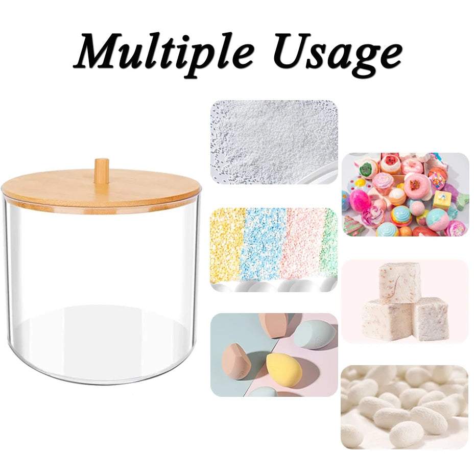 900ml Laundry Powder Container Box with Lid Laundry Room Organizer to Storage Laundry Pods/Scent Booster/Bleach Tablet Qme