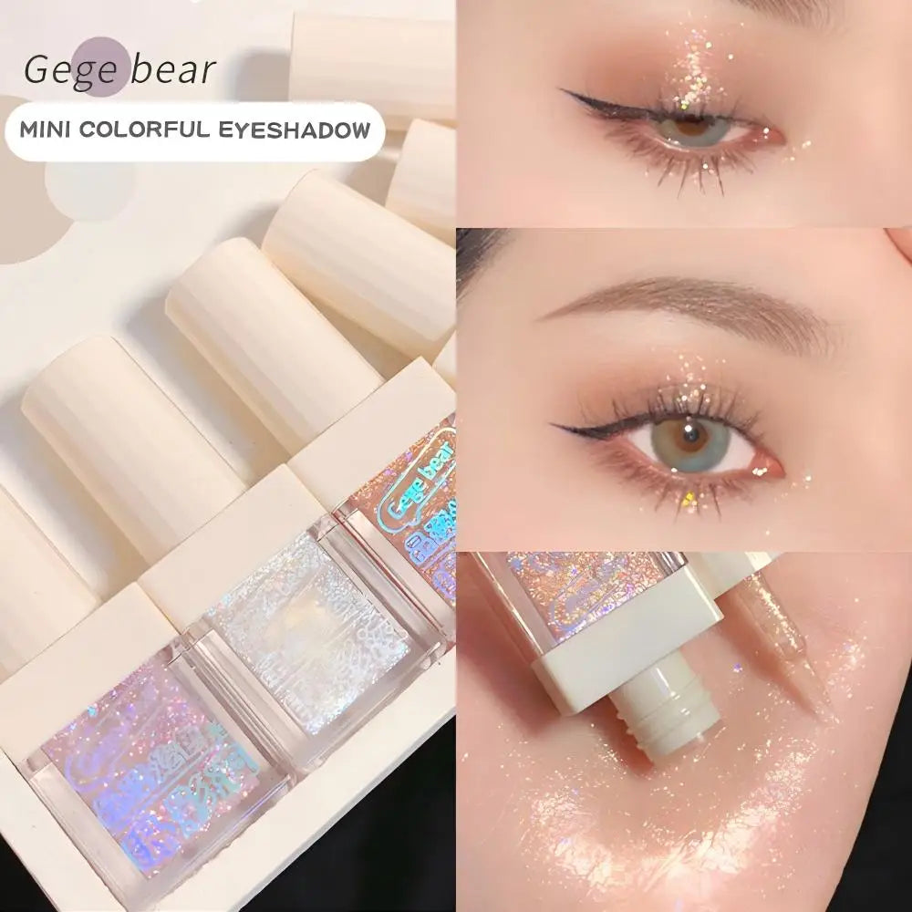Gege Bear Liquid Eye Shadow Pearlescent Sequins Glitter Powder Qme