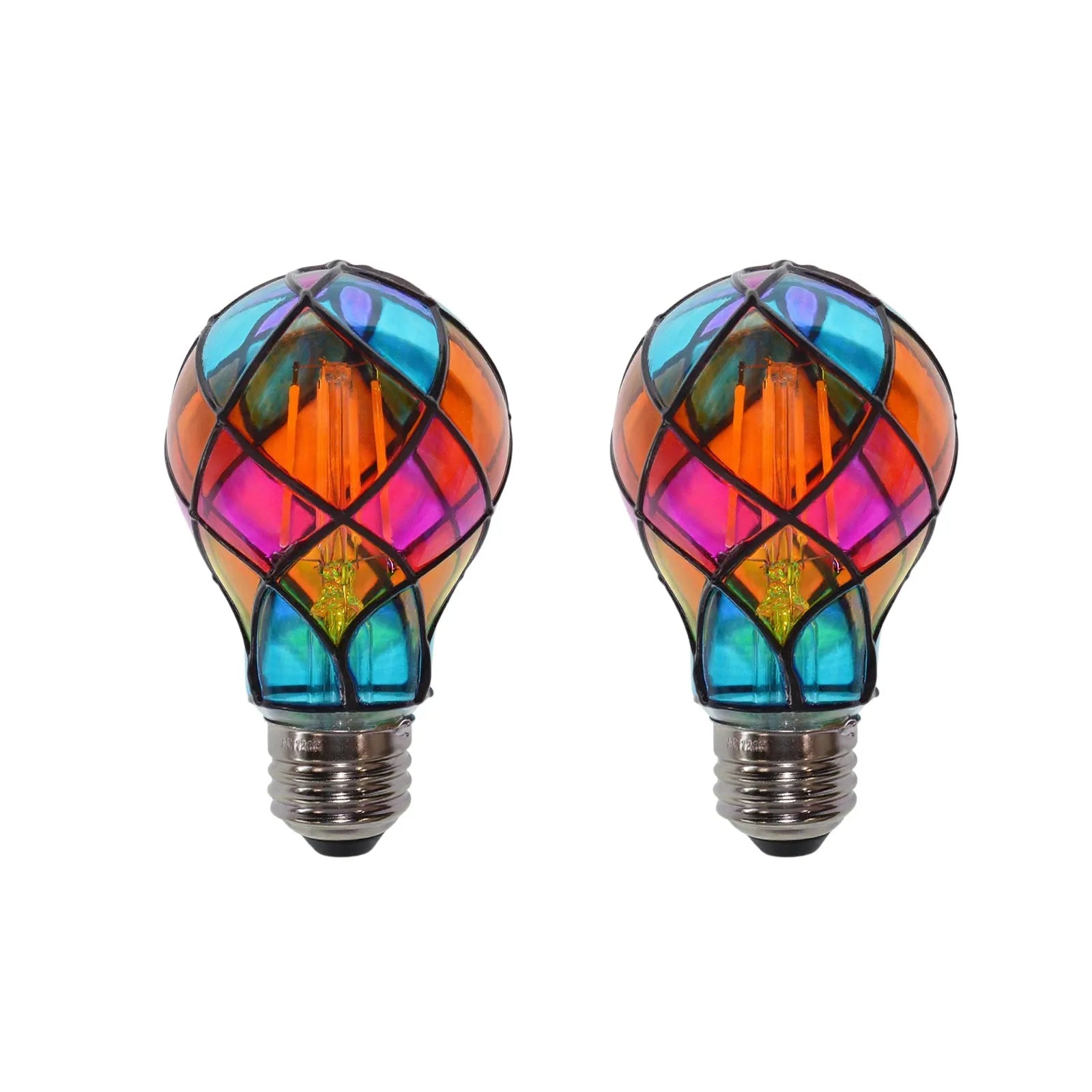 Colorful Bohemian Style Stained Glass Pendant Lights Mediterranean Lamp for Home Dining Room Bar and Patio Atomsphere Decoration Qme A