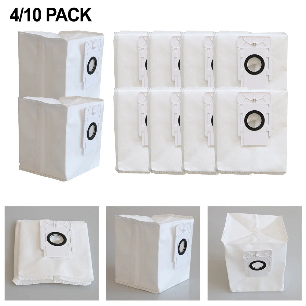4/10 Pcs Replacement Vacuum Dust Bags Compatible With For EZVIZ RC3 Plus RE4 Plus RE4+ RE5 Plus Robot Vacuums Qme