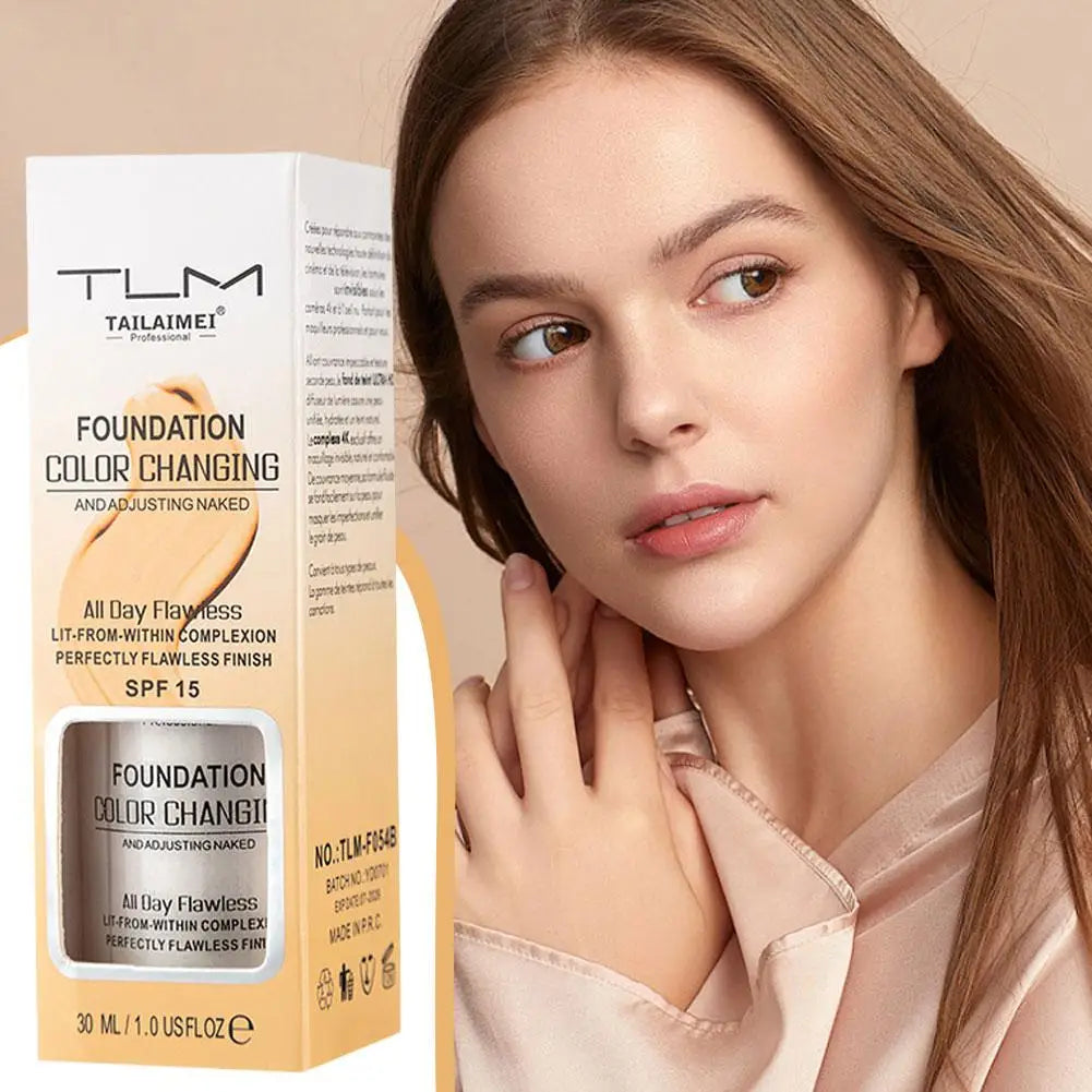 Warming Blush Liquid Foundation Temperature Changing Naturally Blends Qme