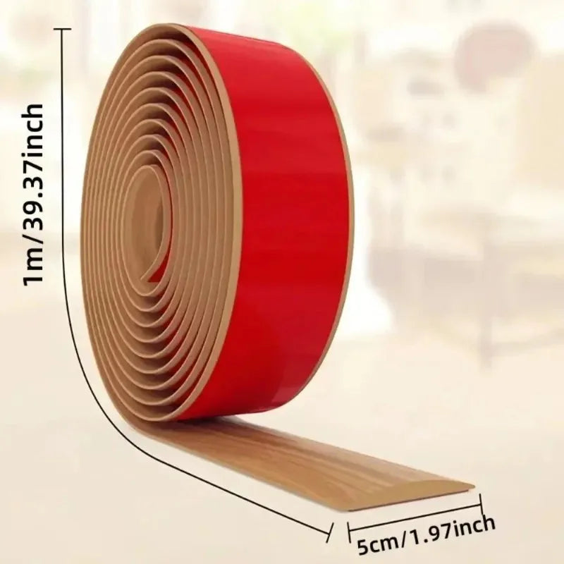1M Self Adhesive Wood Like PVC Floor Transition Strip Anti Slip Qme