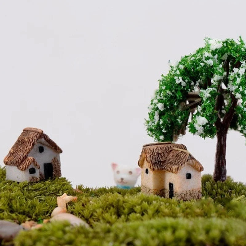 House Miniature Figurine Fairy Garden Accessory Home Decoration Qme