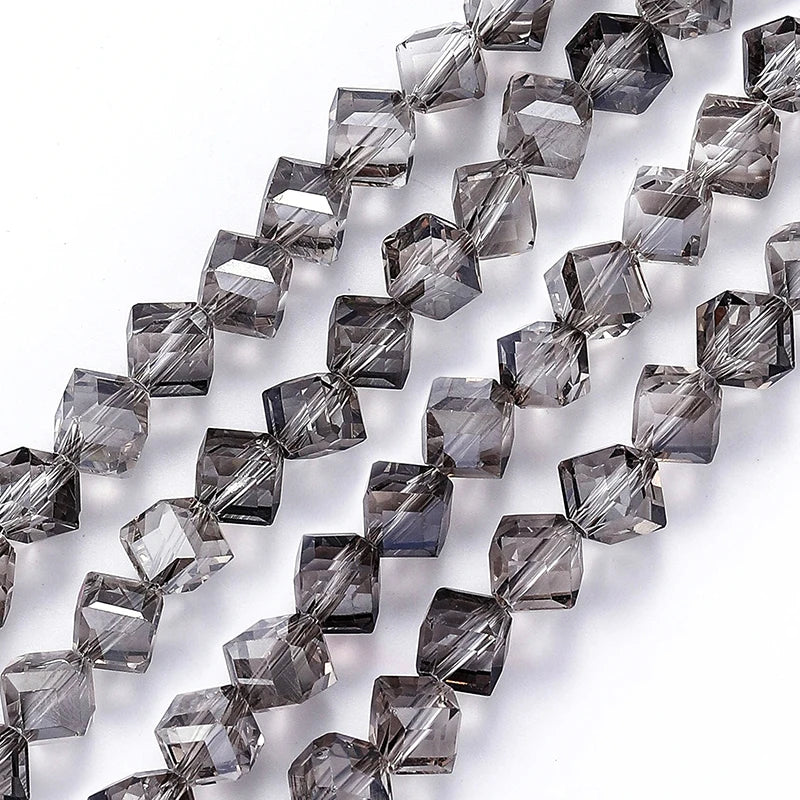 4-8mm Cube Crystal Glass Beads for Jewelry Making Faceted Square Crystal Glass Beads for Bracelet Earring Necklace DIY Craft Qme Color 3 6mm-78pcs