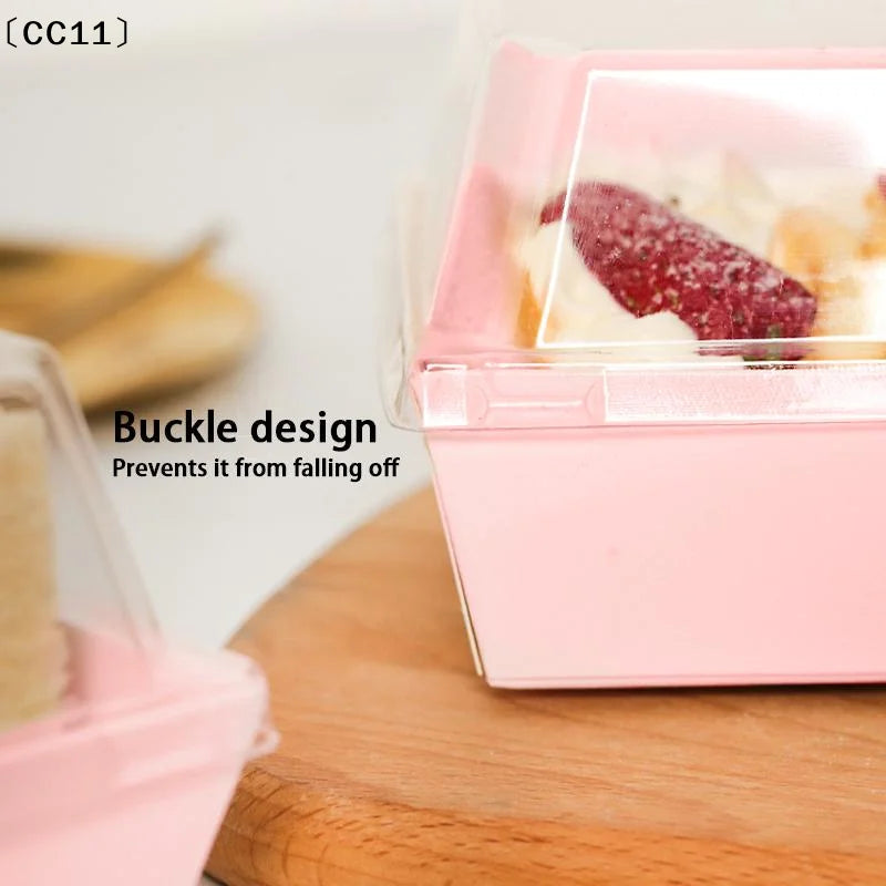 Rectangular Sandwich Box Cake Roll Pastry Packaging 50 Per PackCC11 Qme