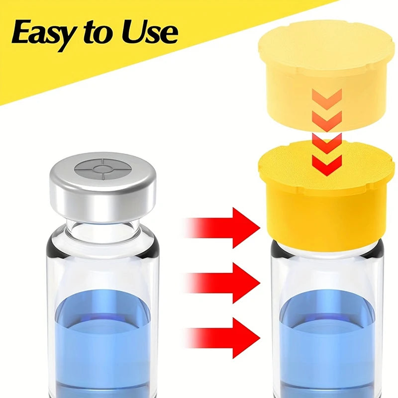 Removable Caps Insulin Bottles Glass Vials Leakproof Dustproof Lids Qme