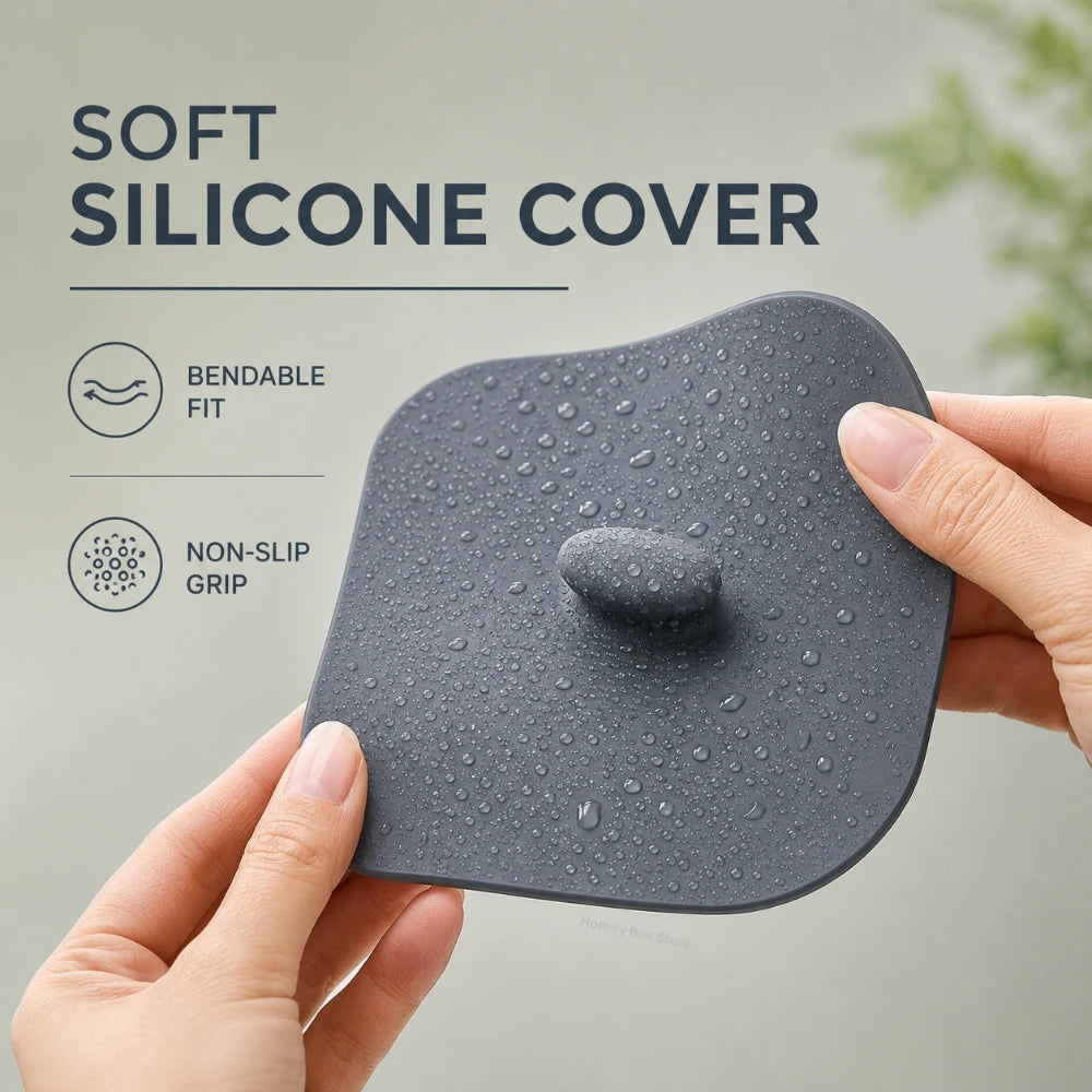 1/3pcs Durable Waterproof Silicone Drain Cover Anti-odor Stopper Pad Practical Supply for Home Toilet and Bathroom Use Qme