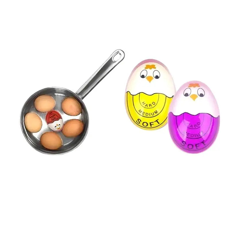 Egg Timer Changing Indicator Tells Soft Hard Boiled That Changes When Qme