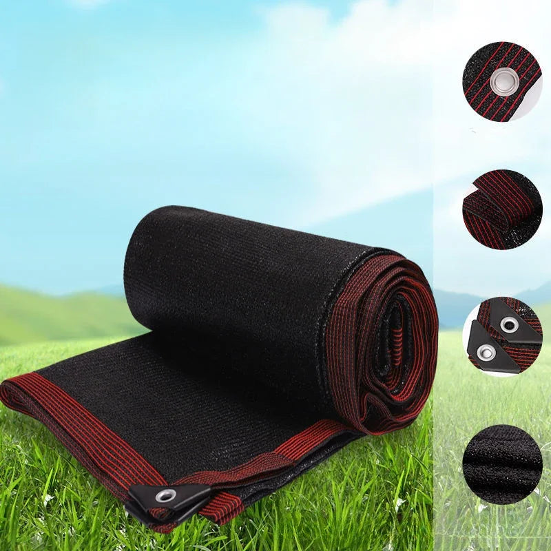 30%~90% Shading Anti-UV Black HDPE Sunshade Net Greenhouse Garden Succulent Plants Cover Netting Swimming Pool Sun Shade Net Qme