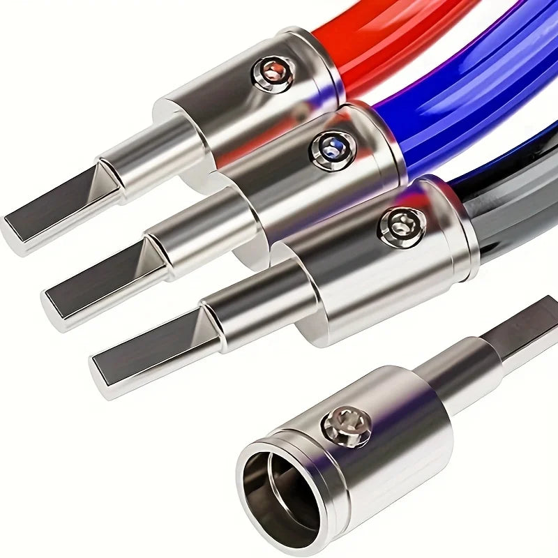 Car Stereo Audio Amp Input Reducer, 0 Gauge to 8 Gauge AWG Pin Power Ground Wire Adapter, 4pcs Set Qme