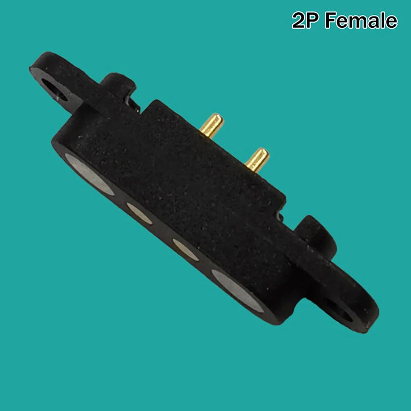 DC 12V 3A Waterproof Magnetic Pin Connector 3P 4P Pin Male Female Spring Loaded DC Power Socket Qme A