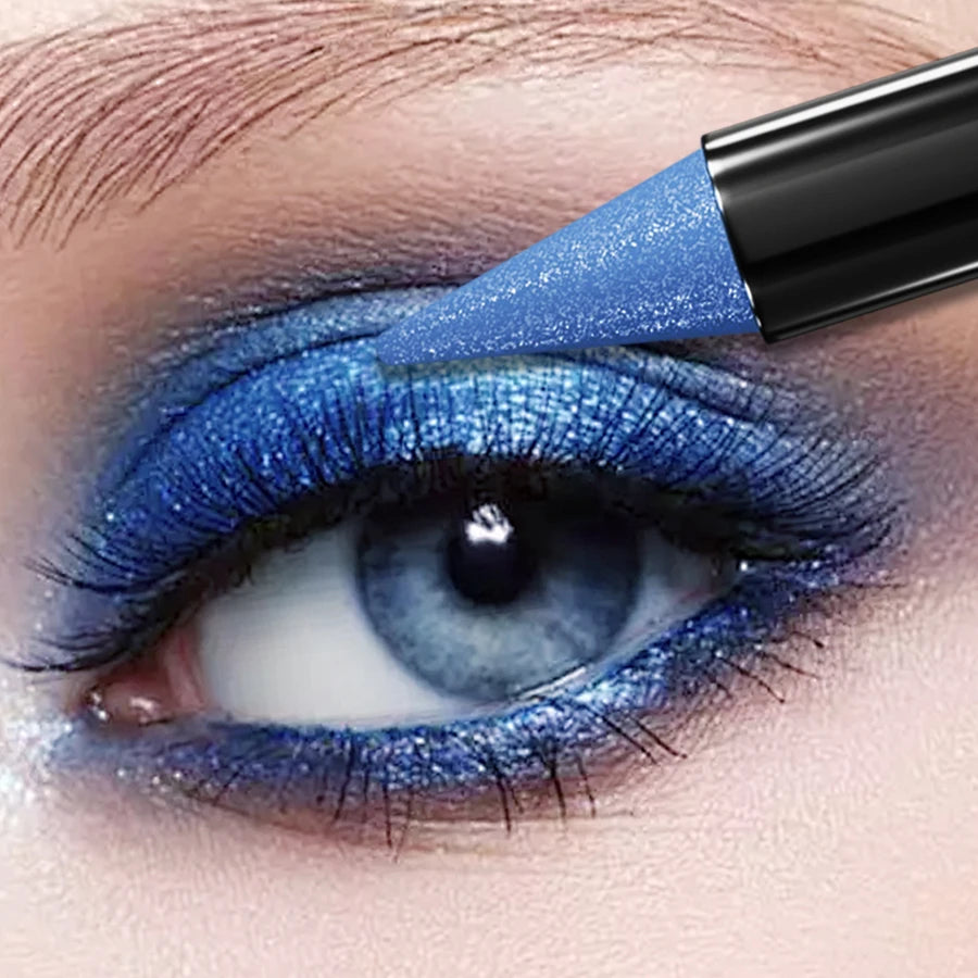 25 Colorful Eyeshadow Stick Blue Brown Green Pencil Gloss Pearlescent Qme