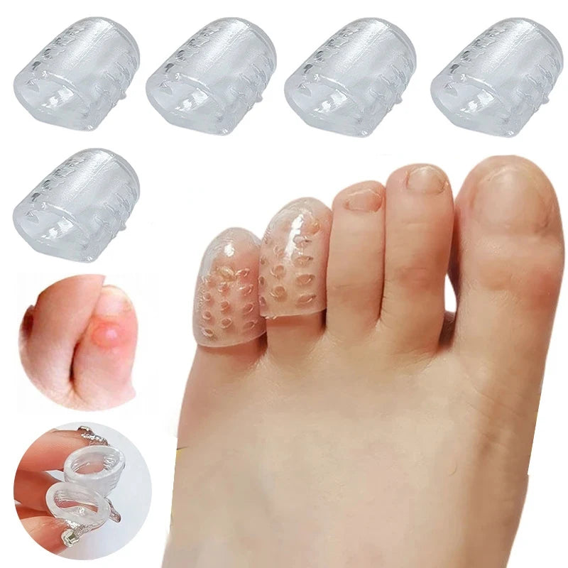 Silicone Toe Caps Anti-friction Breathable Protector Prevents Qme