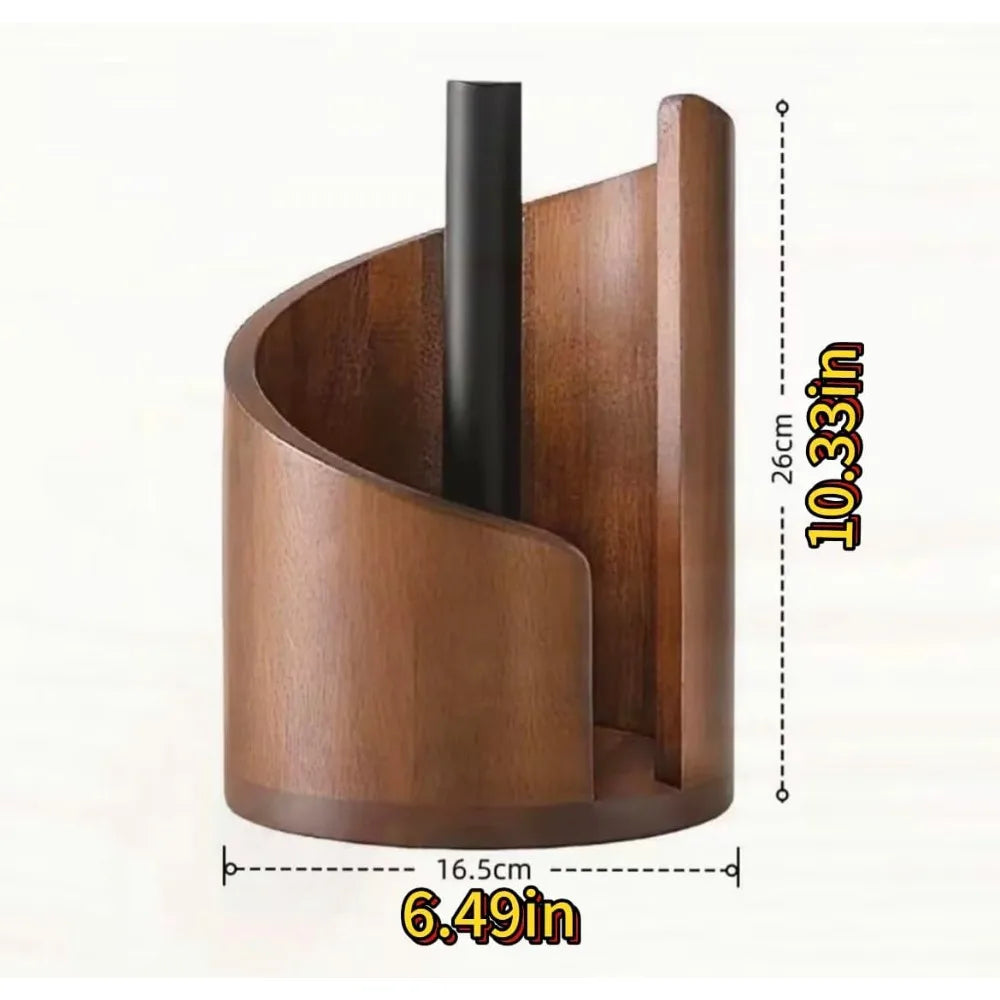 Farmhouse Countertop Tissue Holder Rustic Wood Decor Kitchen Qme