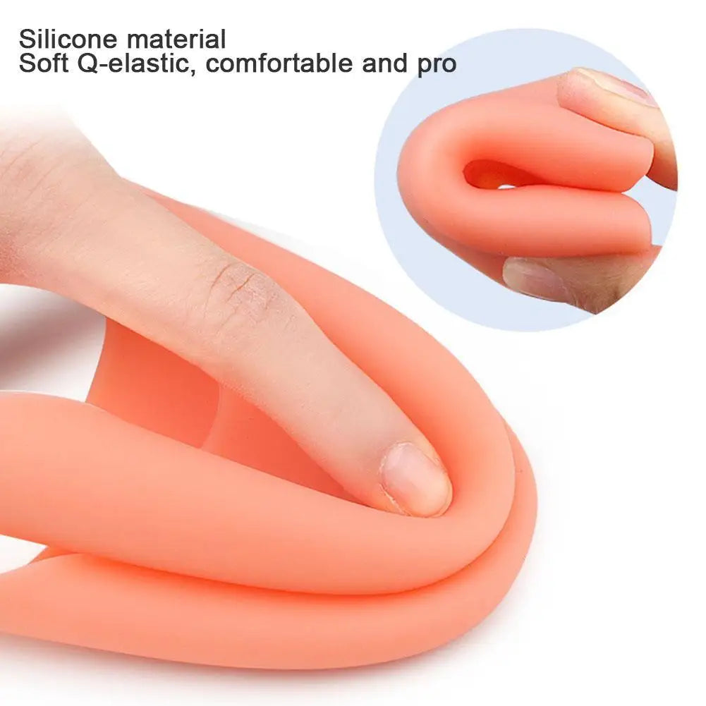 1 Pair Silicone Gel Toe Pads For Pointe Shoes Ballet Dance Foot Big Toe Protection Cushion Topper Cover Protector Pouch Reusable Qme