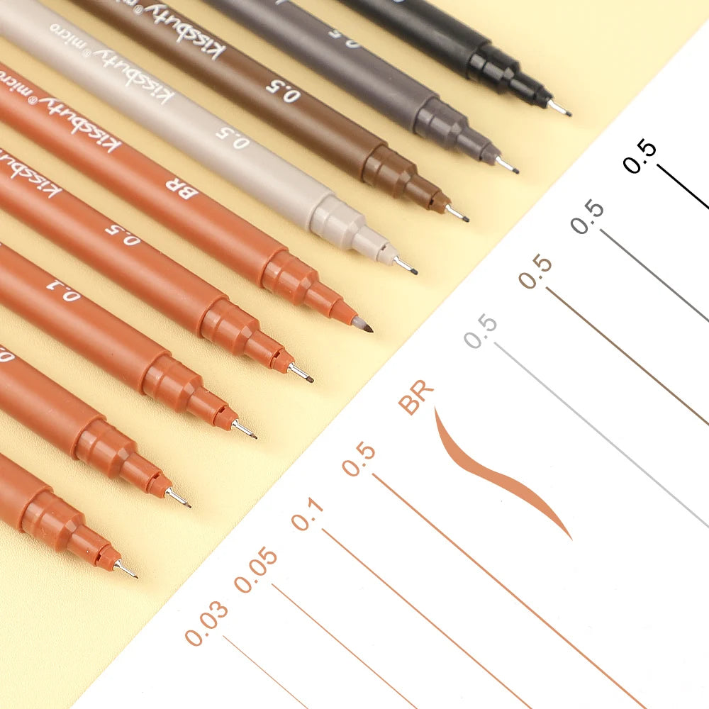 Micro-Pen Fineliner Pens,Color Pigment Liner Multiliner Archival Ink Micro Fine Point Pens for Sketching, Drawing, Journaling Qme