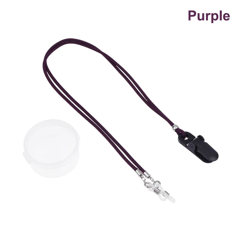 Hearing Aid Anti-lost Lanyard Safety Behind Ear Aids Accessory Qme Purple