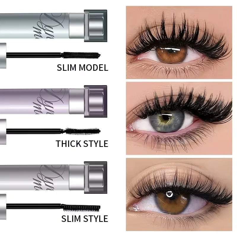 Black Fiber Mascara Waterproof Sweat-proof Long Lasting No Clumping 3 Qme