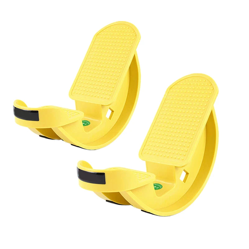 1 Foot Rocker Elastic Plate Calf Stretch Ankle Achilles Tendon Qme 2PCS Yellow