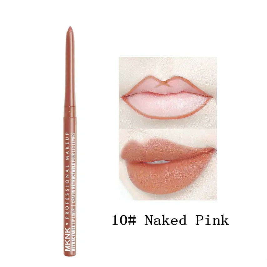 Auto Rotating Eyeliner Gel Pencil Lip Liner Easy Pigment Eye Makeup Qme 10