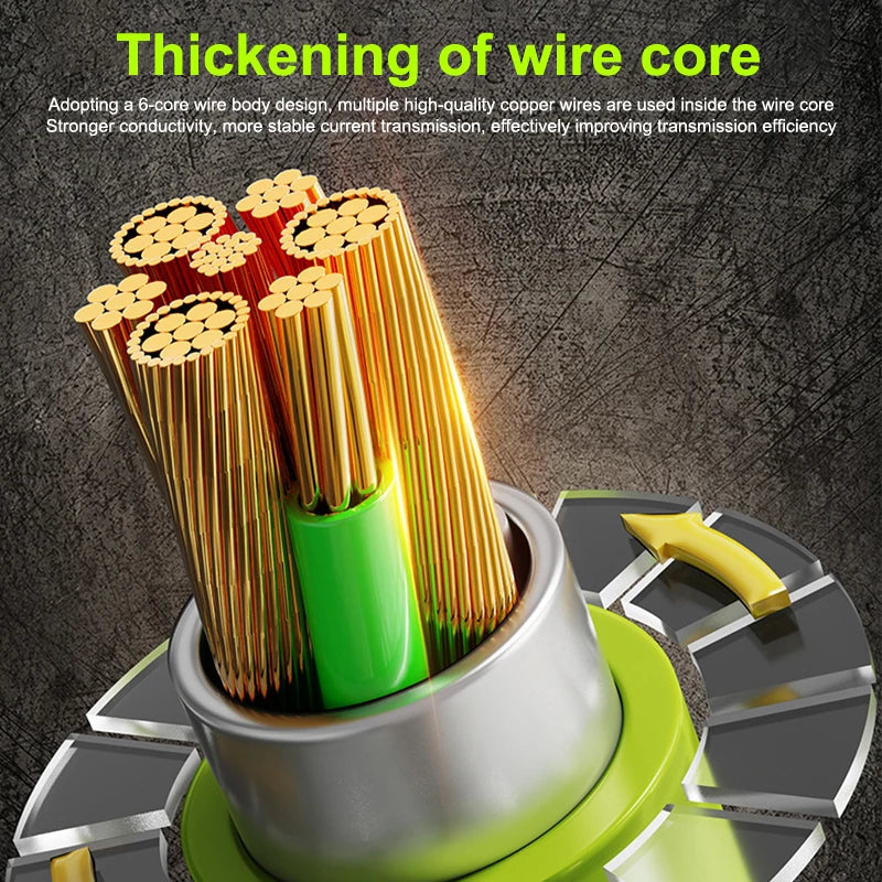 240W USB-C Data Cable Power Indicator Supports Fast Charging Type-c Qme