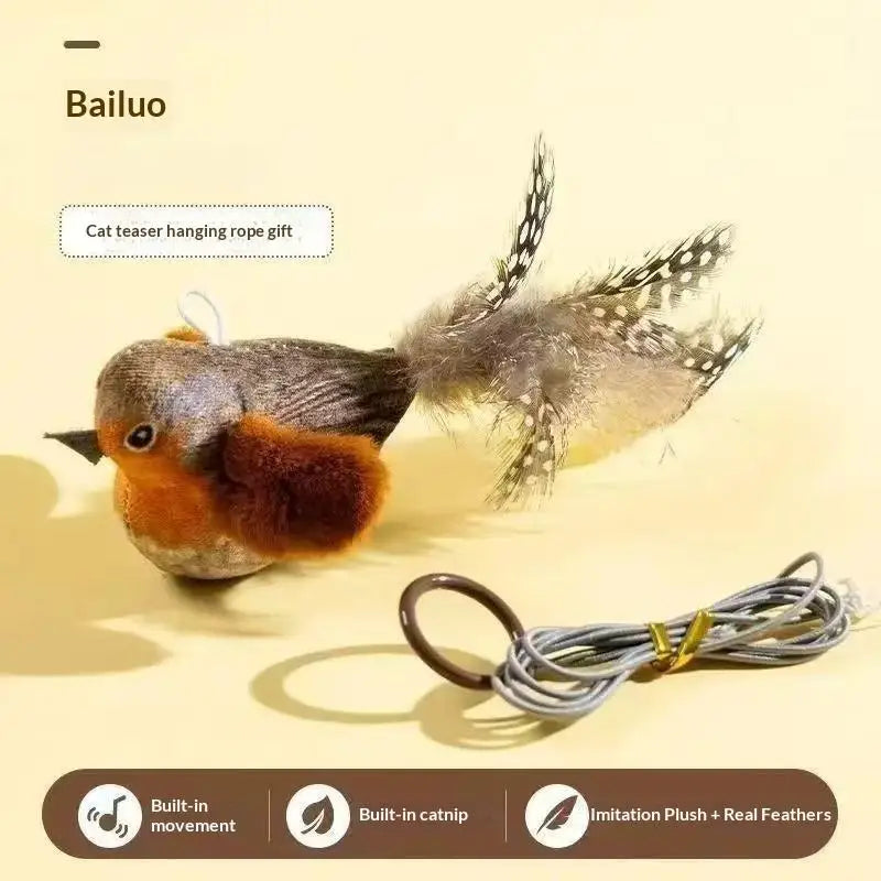 1/2/3PCS Cat Toys Self-Entertainment And Relaxation Swing Toys Cat Teasing Sticks Bite-Resistant Realistic Bird Pet Toys Cats Qme A8