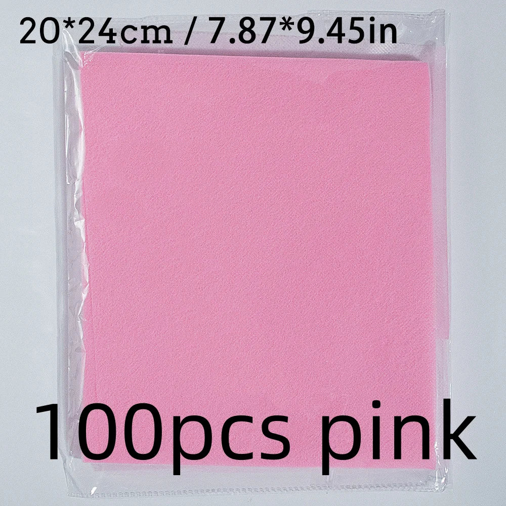 100pcs Nail Dust Collector Filter 20*24cm Nail Vacuum Clean Collector Filter Paper Dustproof Replace Nail Vacuum Filter Pad Qme 100pcs pink