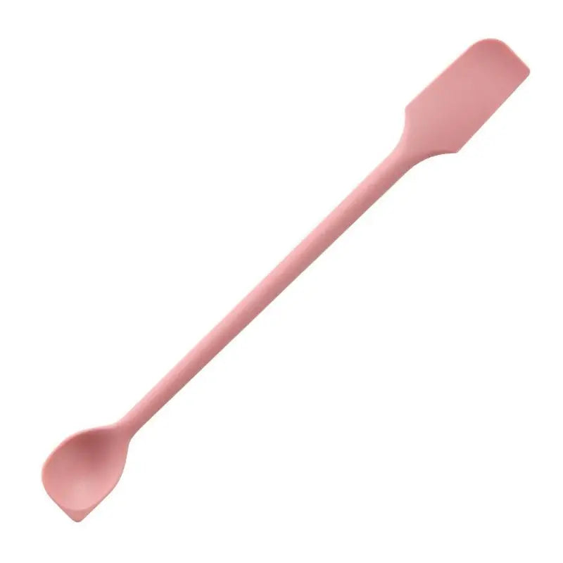 Silicone Small Spoon Jam Heat Resistant Easy Clean Non-stick Rice Qme Pink