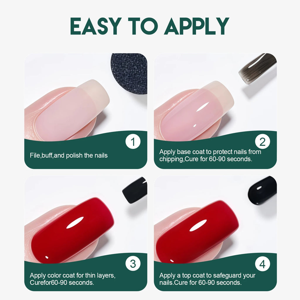 Nailpop Base Coat Gel HEMA TPO Professional Soak Off UV LED Cured Qme