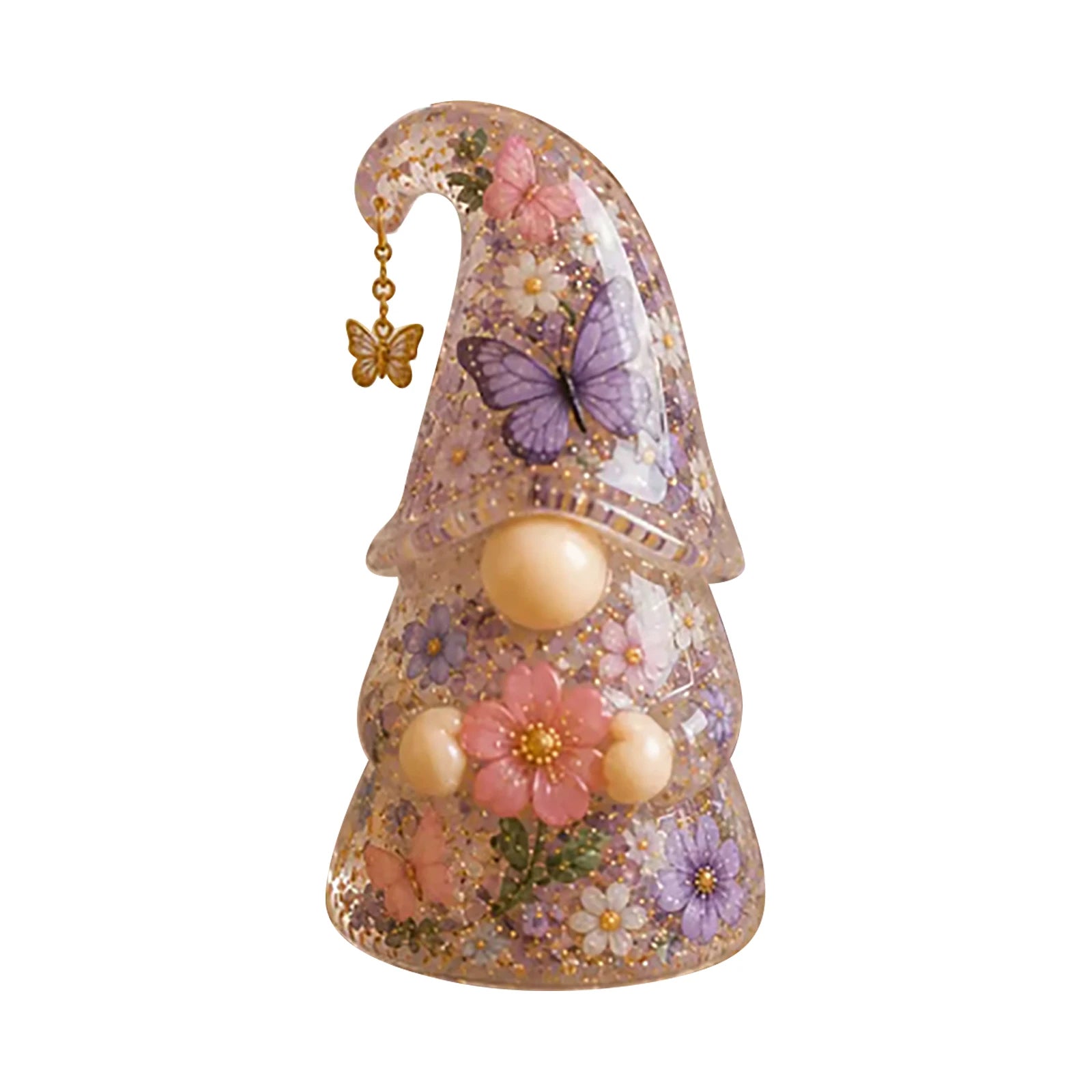 New Emotional Embrace Mini Resin Gnomes Statues Ornaments Cute Fairy Gnome Figurines for Miniature Garden Decor Holiday Gift Qme E One Size