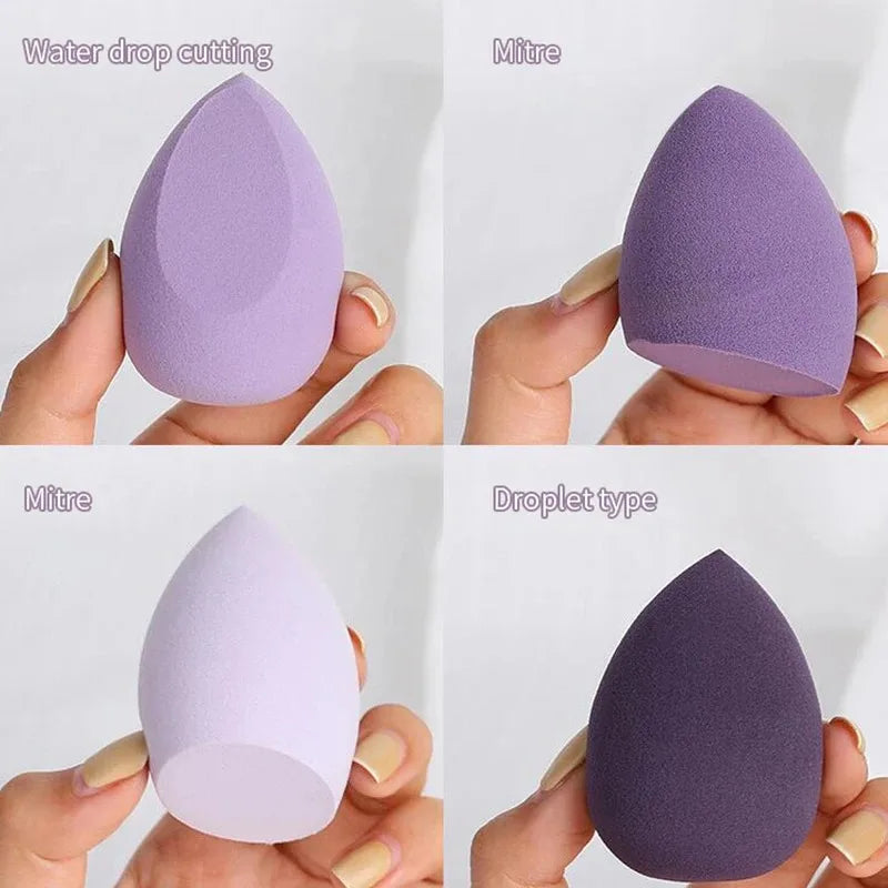 Makeup Sponge Powder Puff Dry Wet Combined Beauty Cosmetic Ball Qme Purple China Mainland