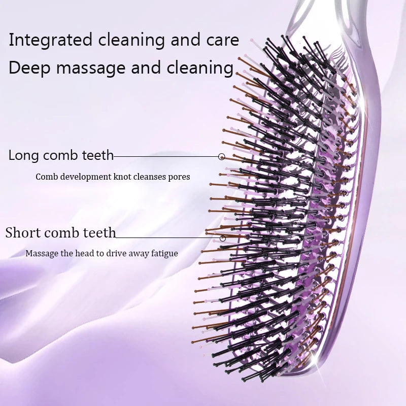 Japanese Premium Head Massager Scalp Brush Hair Shampoo Wet Plastic Qme