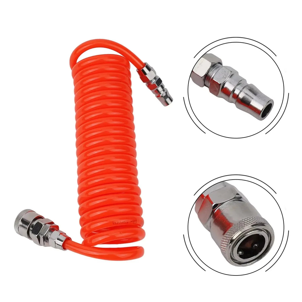 Pneumatic Tools Hose Air Pneumatic Hose Spiral Pipe Air Compressor Hose Long Pneumatic Hose Air Compressors Outer Diameter Qme