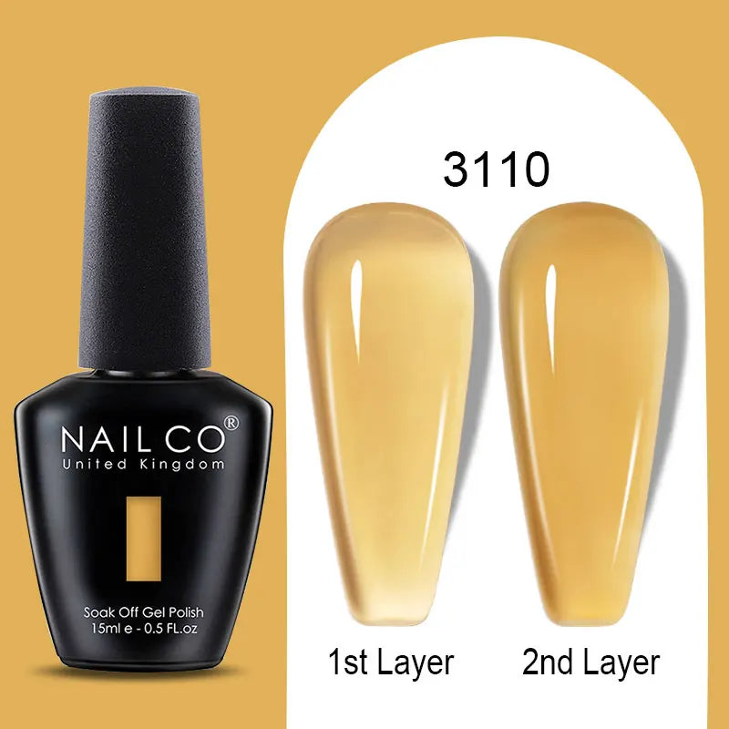 NAILCO Winter Red Gel Nail Polish Semi Permanent Soak Off Varnishes
