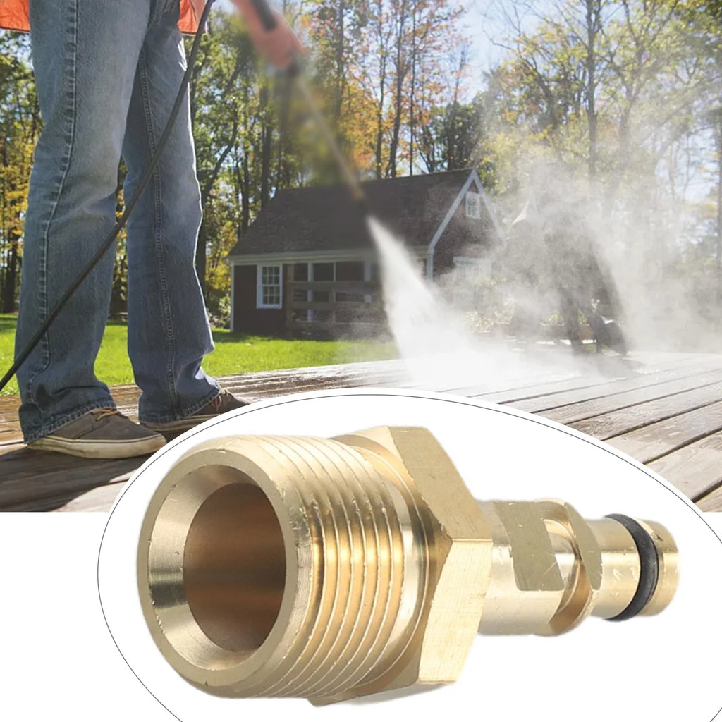 M22 Adapter Solid Brass Adapter For K Series Hose Quick Connector High Pressure Washer Hose Pipe Quick Connector Convert Tool Qme