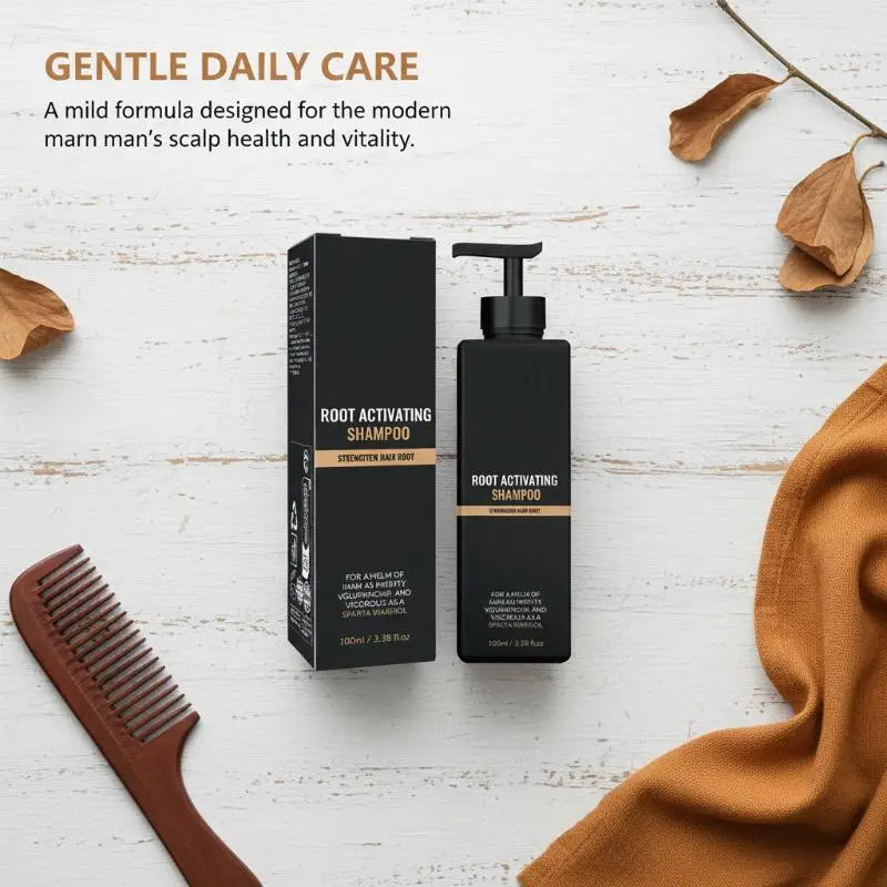 Scalp Massage Mens Shampoo Gentle Foam Cleansing Nourishes Softens Qme